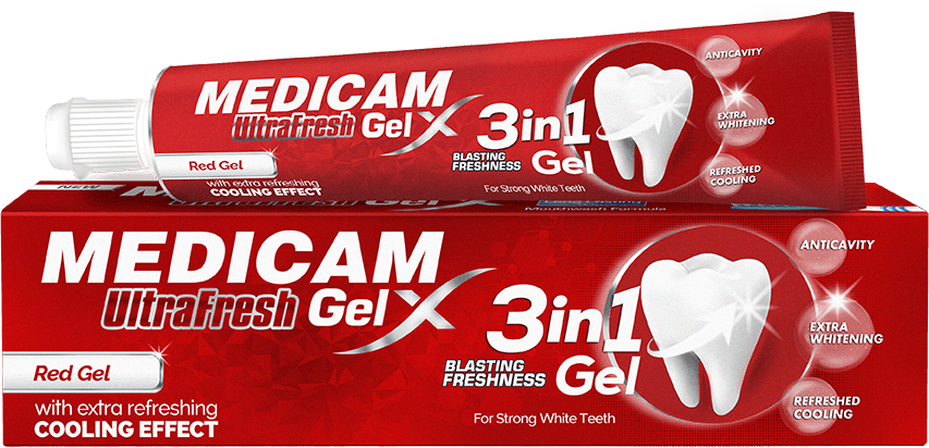 MEDICAM ULTRA FRESH 75G RED GEL - Win Bachat