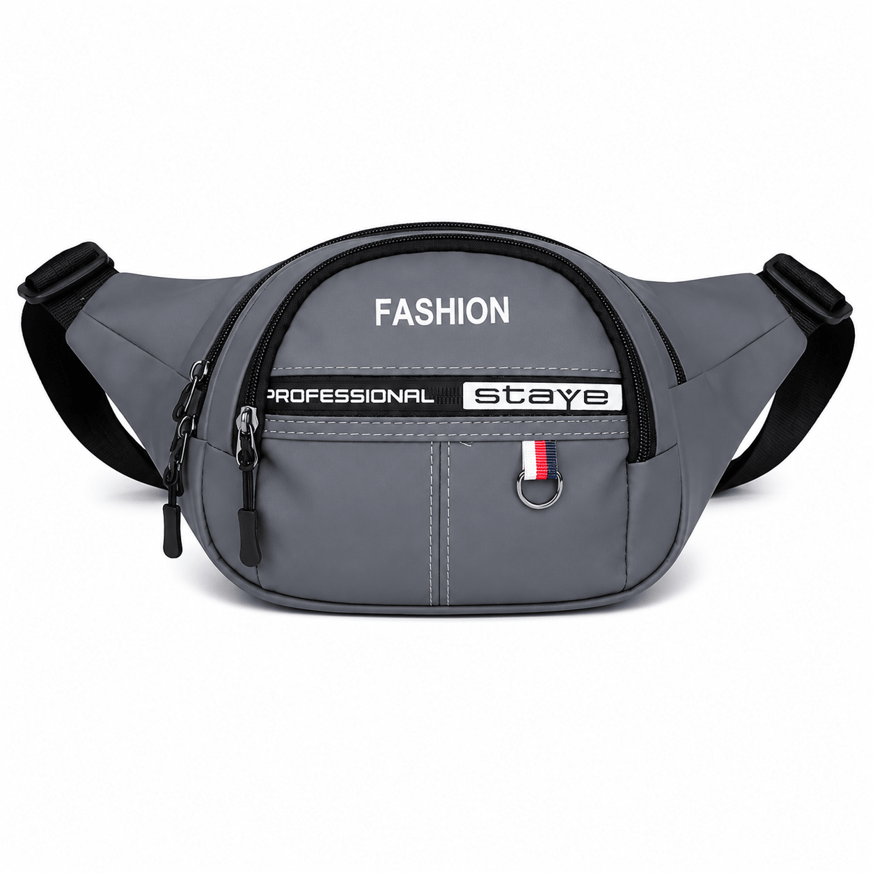 Men�S Waist Bag Stylish Nylon Fanny Pack Waterproof Crossbody Belt Bag - Gray - Win Bachat