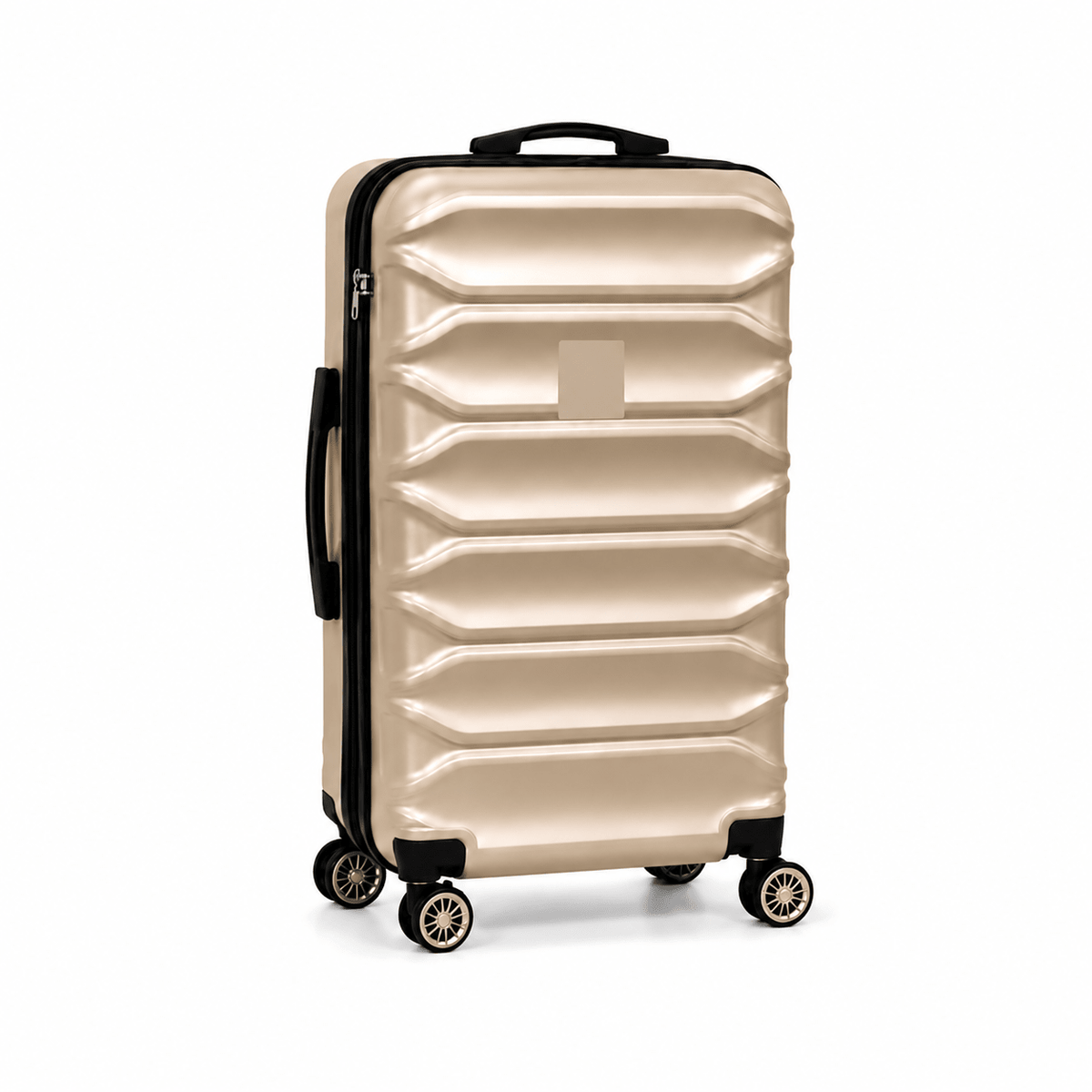 Modern Hard Shell Spinner Suitcase - Champagne Gold - 24 Inch (Medium) - Win Bachat