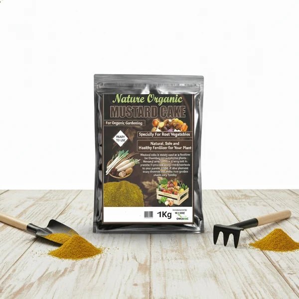 Mustard Cake Fertilizer 1kg – Natural Organic Plant Nutrient - Win Bachat