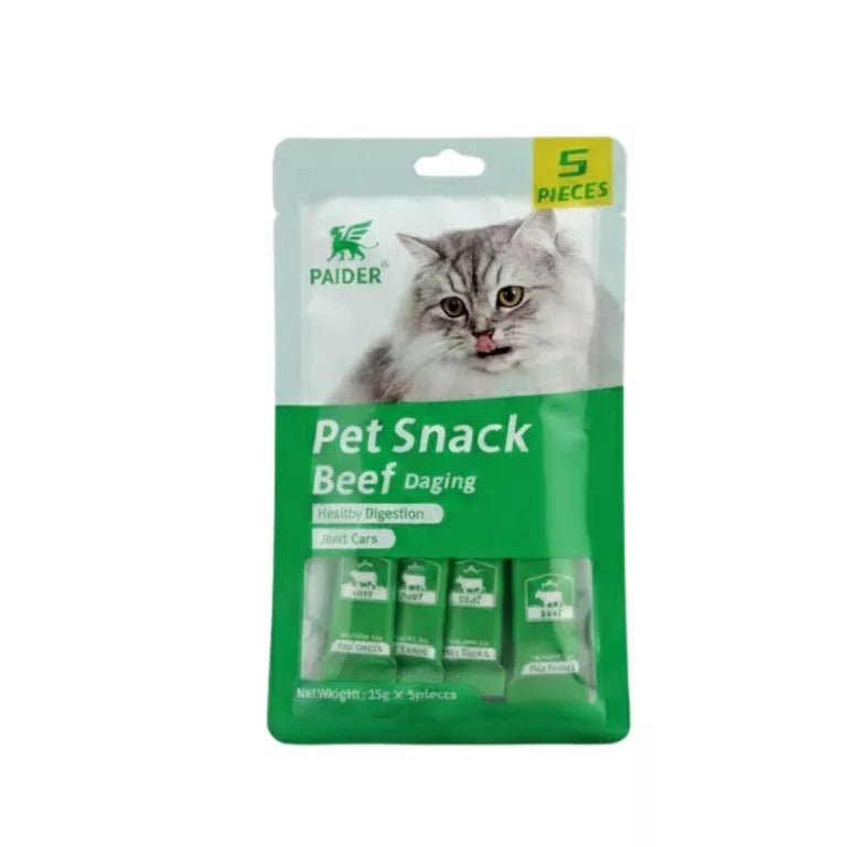 PAIDER PET SNACK ( BEEF ) HEALTHY DIGESTION15GM X 5 STRIP - Win Bachat
