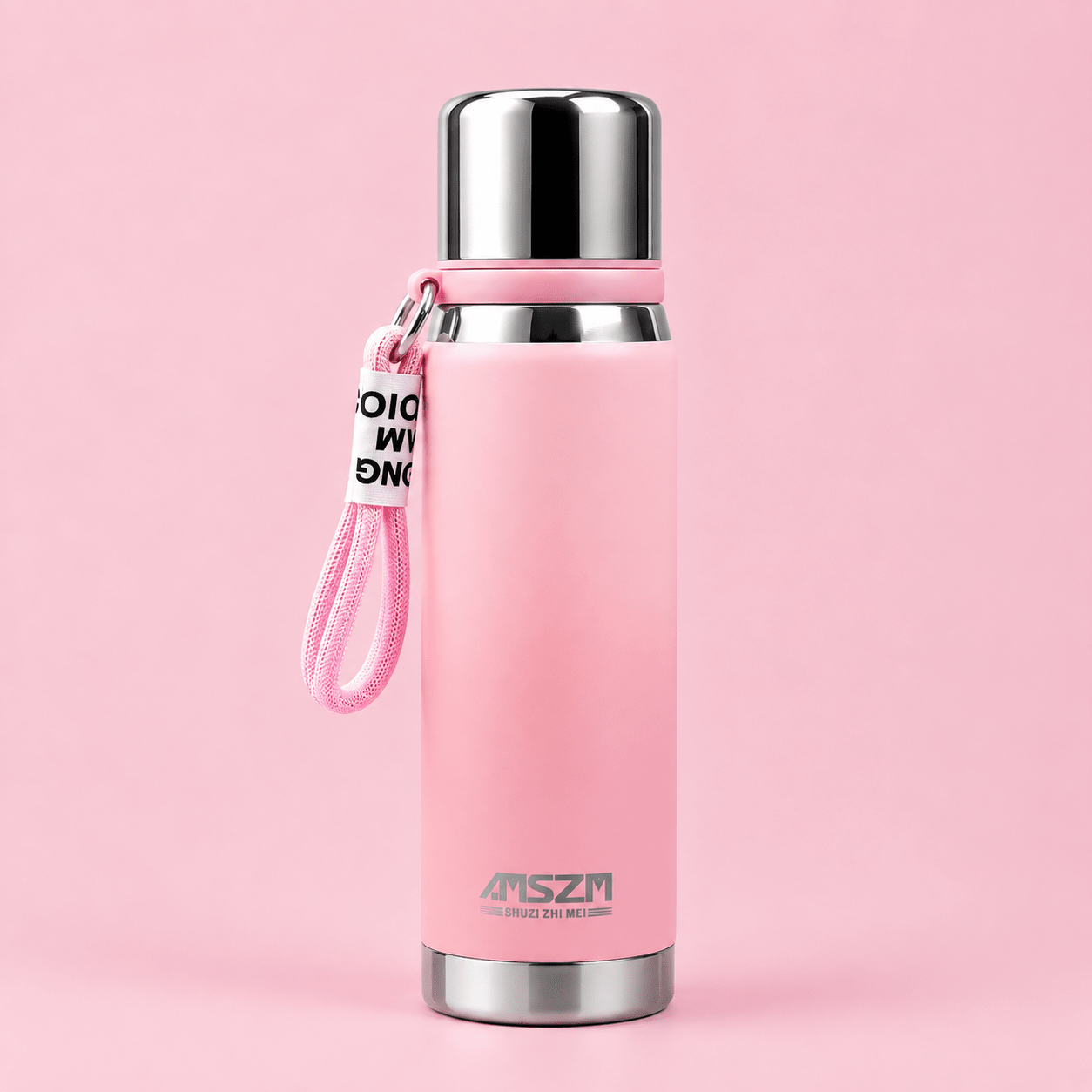 Pink Matte Finish Stainless Steel Bottle - Win Bachat