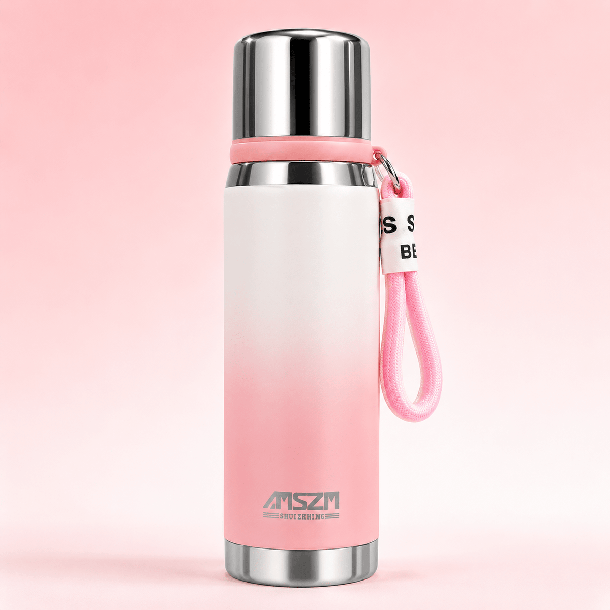 Pink Matte Finish Stainless Steel Bottle - Win Bachat