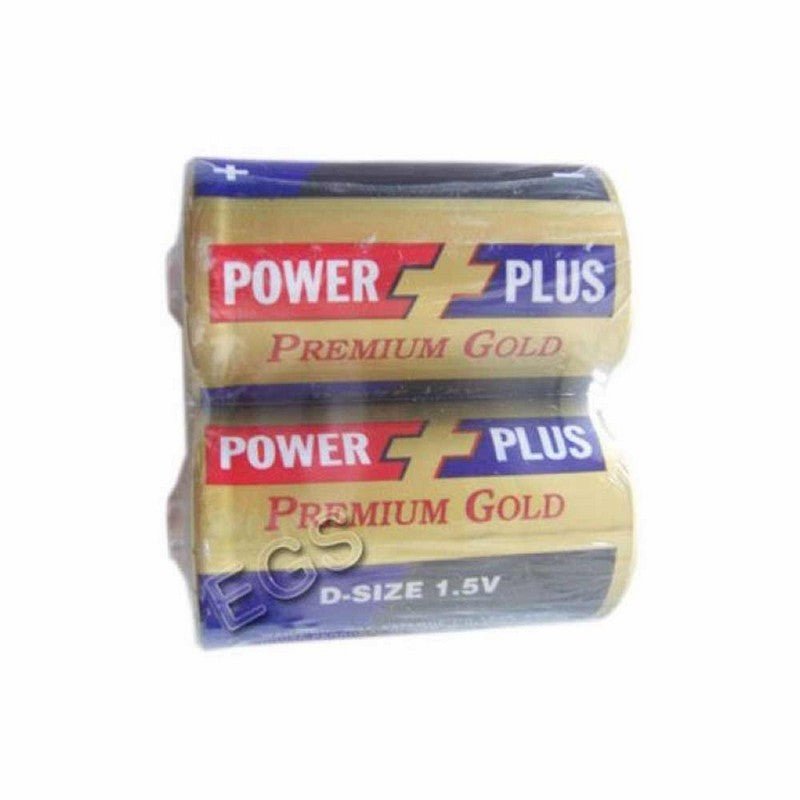 POWER PLUS CELL PREMIUM GOLD - D Size (2s Pack) - Win Bachat