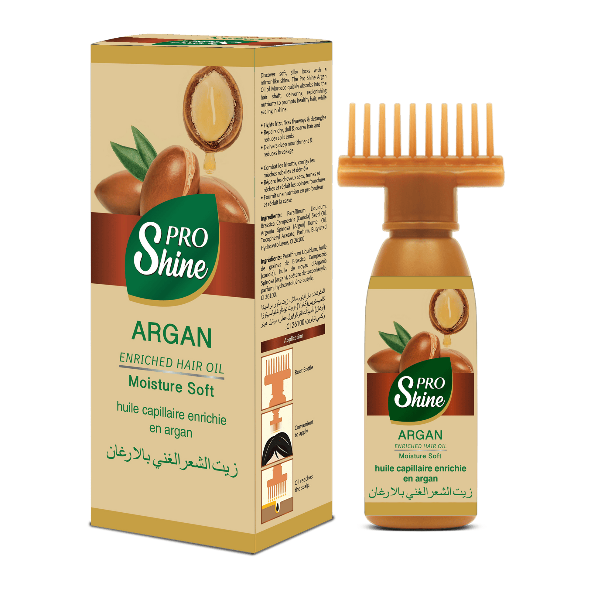 PRO SHINE HAIR OIL ARGAN - 120ml (WIN BACHAT) - Win Bachat