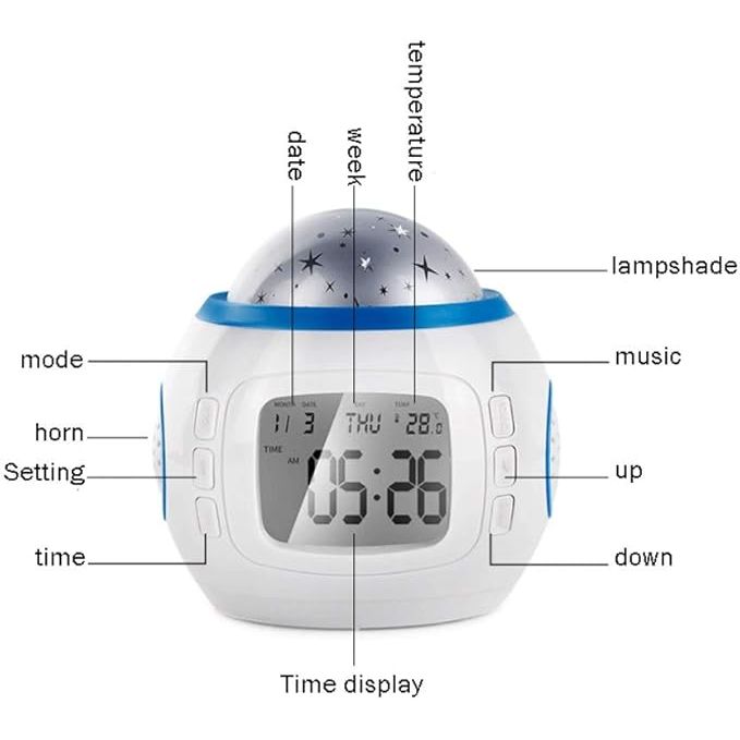 Projecter Alarm Clock - Win Bachat