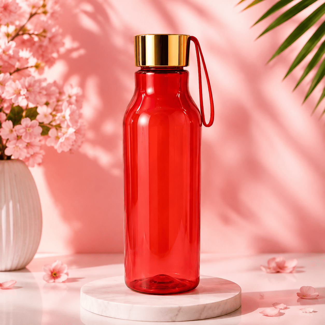 Red Carry Loop Water Bottle – 660ml - Win Bachat