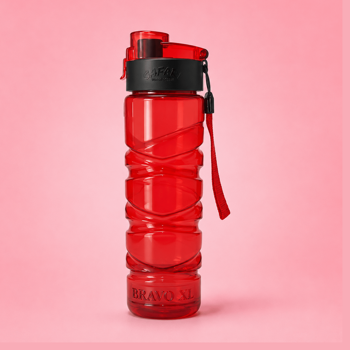 Red One-Hand Operation Water Bottle – 800ml - Win Bachat