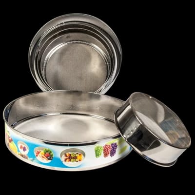 STAINLESS STEEL ROUND STRAINER (6 PCS SET) - Win Bachat