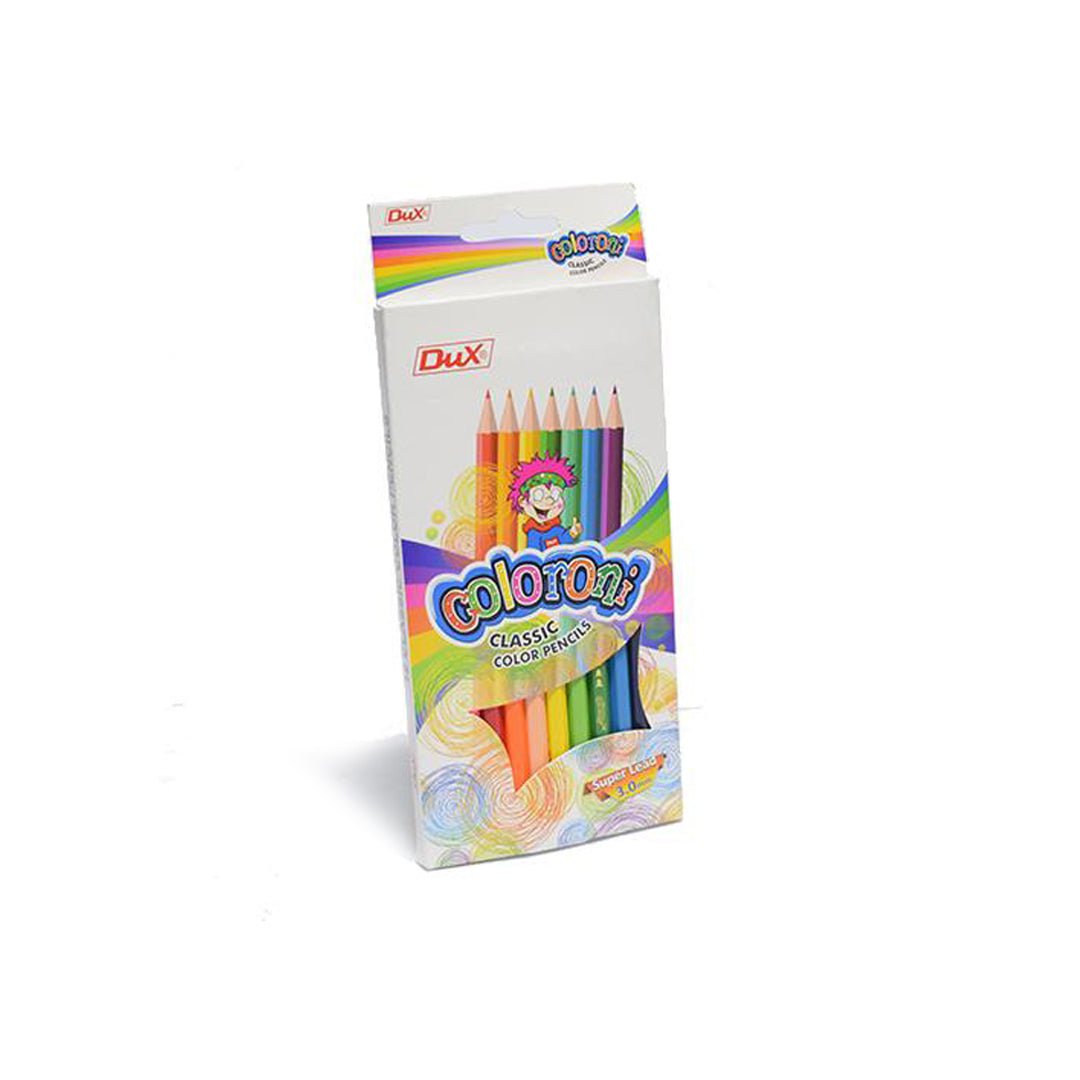 Best Dux Coloroni Classic Color Pencils - 12 Colors - 3.0mm Online In Pakistan - Win Bachat