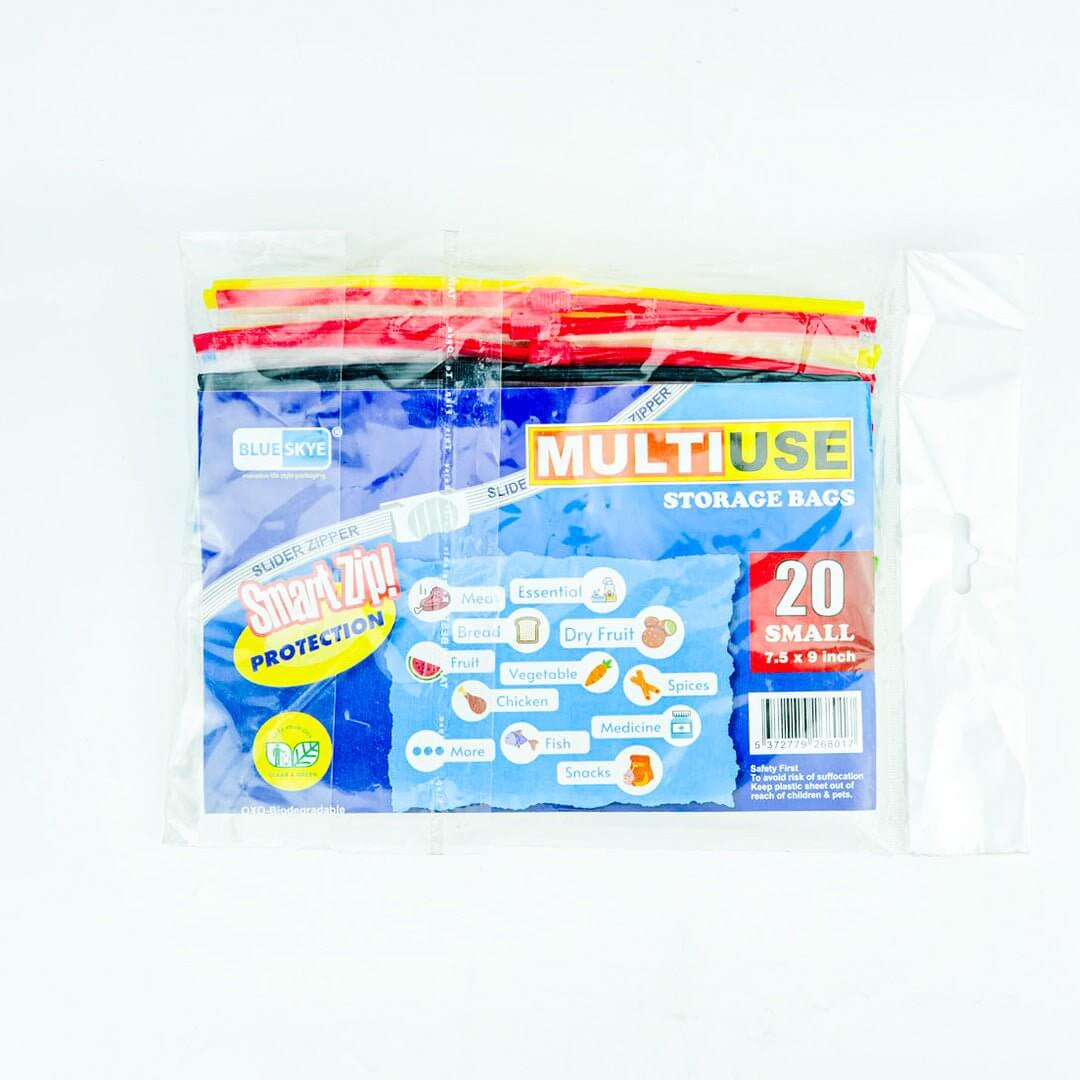 Best Food Storage Zipic Slider Bag (07X09 Inch) 20 Pc Of Multi Color Online In Pakistan - Win Bachat