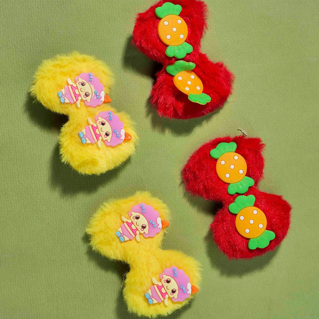 Best Kids Hair Clip Pack of 2 Multi Colour & Shape - A39 - 110 - Kids Hair Clip Online In Pakistan - Win Bachat
