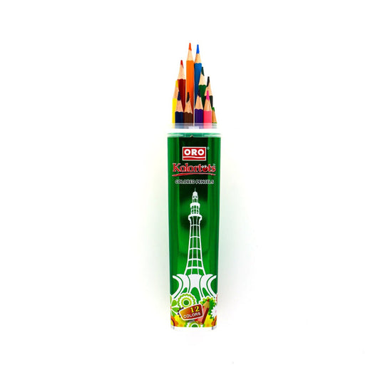 Best Oro Kolortots Colored Pencils - 12 Colors Online In Pakistan - Win Bachat