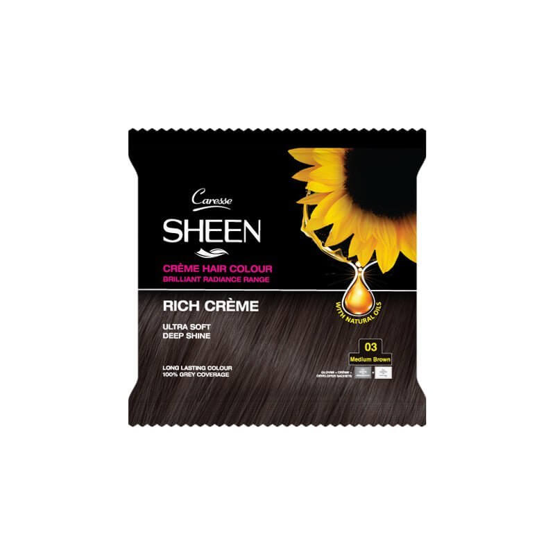 Best Sheen CrÌÄå¬me Hair Colour Sachet ̢‰âÛÏ Medium Brown 03 Online In Pakistan - Win Bachat