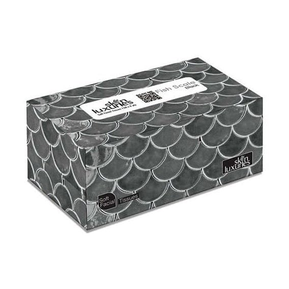 Best SKIN LUXURIES POP-UP SOFT FACIAL TISSUES (150 X 2 PLY) - FISH SCALE BLACK Online In Pakistan - Win Bachat