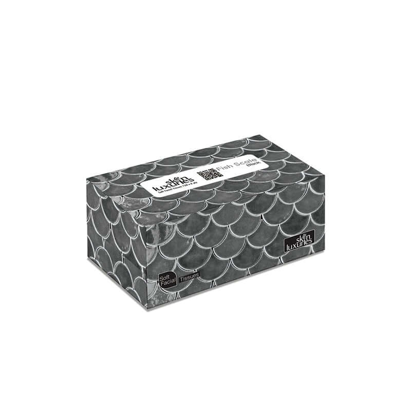 Best SKIN LUXURIES POP-UP SOFT FACIAL TISSUES (150 X 2 PLY) - FISH SCALE BLACK Online In Pakistan - Win Bachat