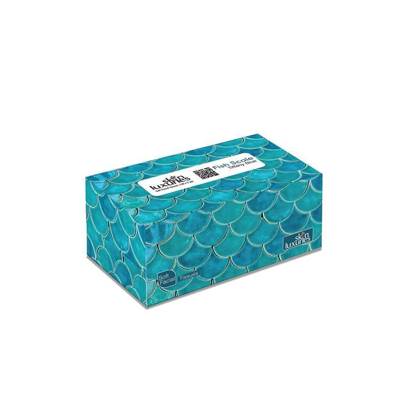 Best SKIN LUXURIES POP-UP SOFT FACIAL TISSUES (150 X 2 PLY) - FISH SCALE TIFFANY BLUE Online In Pakistan - Win Bachat