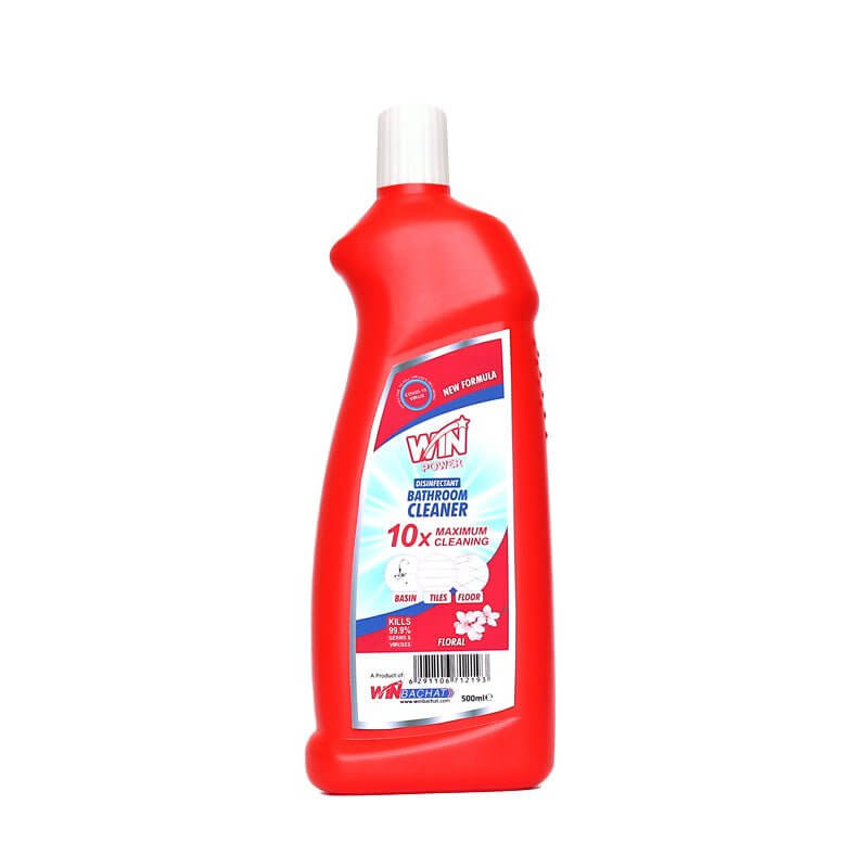 Best WIN POWER BATHROOM CLEANER (BLEACH BASED - FLORAL) - 500ml Online In Pakistan - Win Bachat