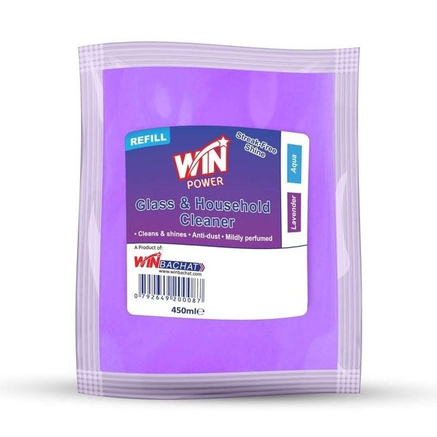 Best WIN POWER GLASS CLEANER LAVENDER 450ml Online In Pakistan - Win Bachat