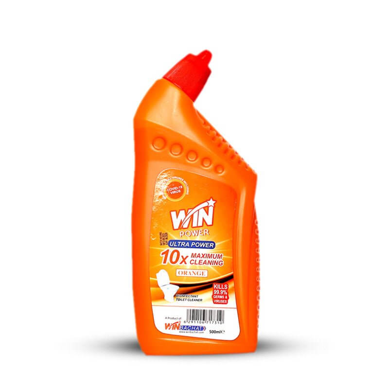 Best WIN POWER TOILET BOWL CLEANER ORANGE - 500ml  Online In Pakistan - Win Bachat