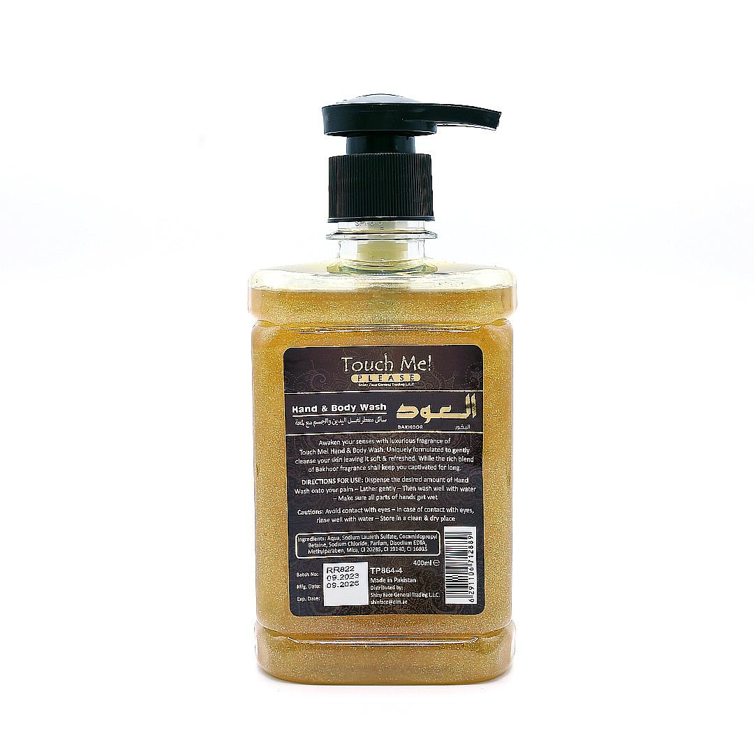TOUCH ME PLEASE HAND & BODY WASH (BAKHOOR) - 400 ml - Win Bachat