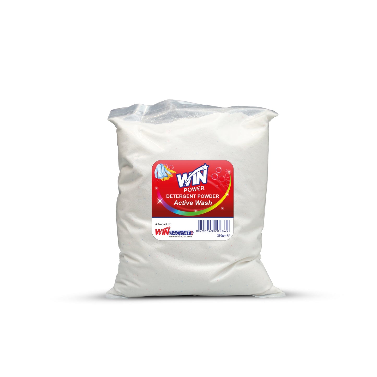 WIN POWER DETERGENT ACTIVE WASH - 250gm - Win Bachat