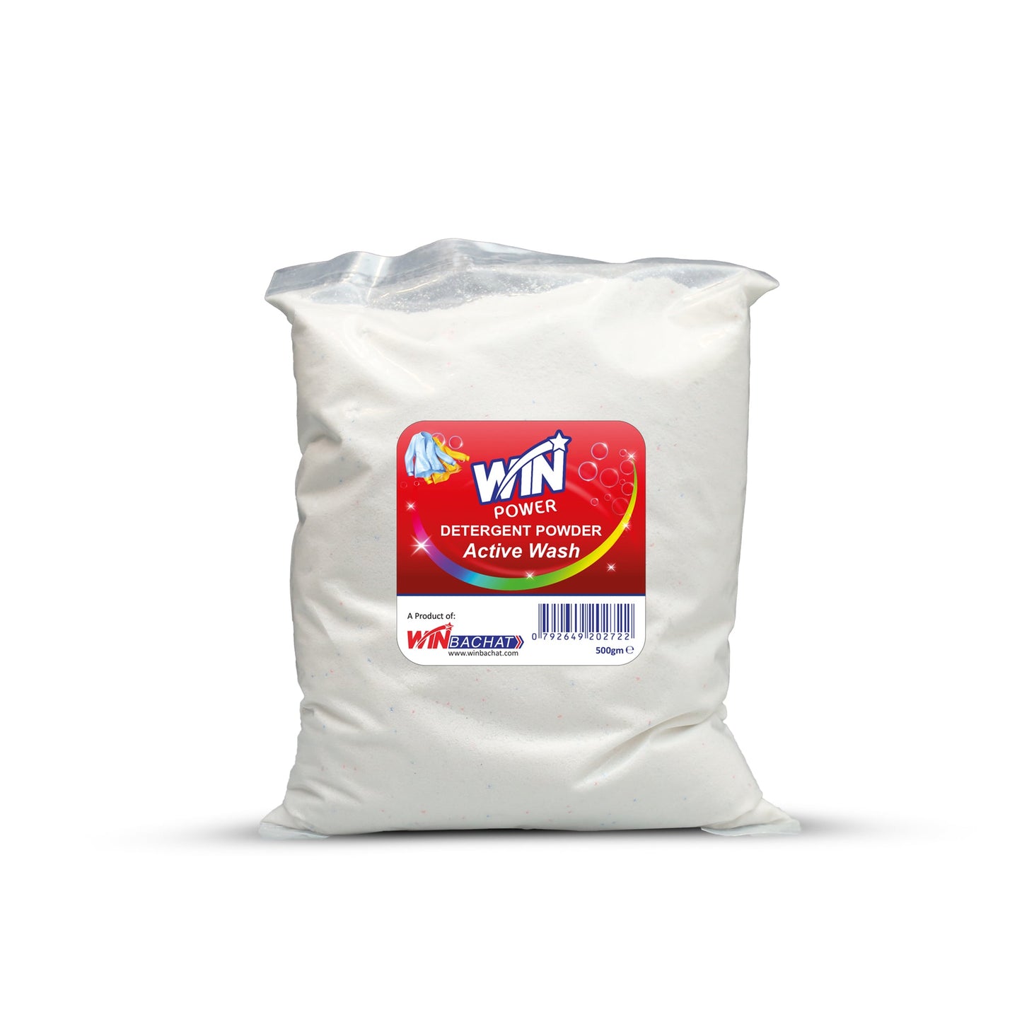WIN POWER DETERGENT ACTIVE WASH - 500gm - Win Bachat