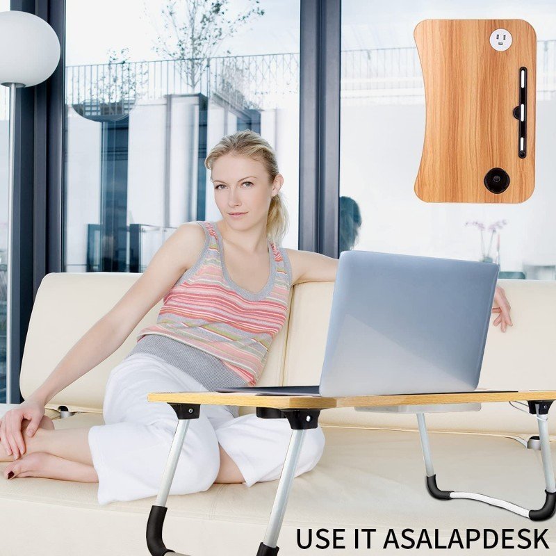 Wooden laptop table - Win Bachat