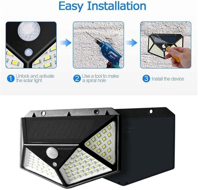 100 Leds Solar Lamp - Win Bachat