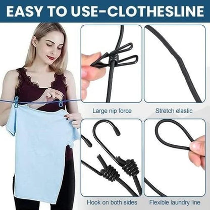 12 CLIP CLOTHESLINE - Win Bachat
