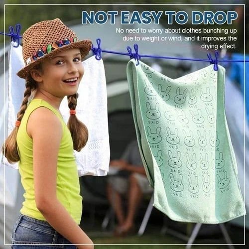 12 CLIP CLOTHESLINE - Win Bachat
