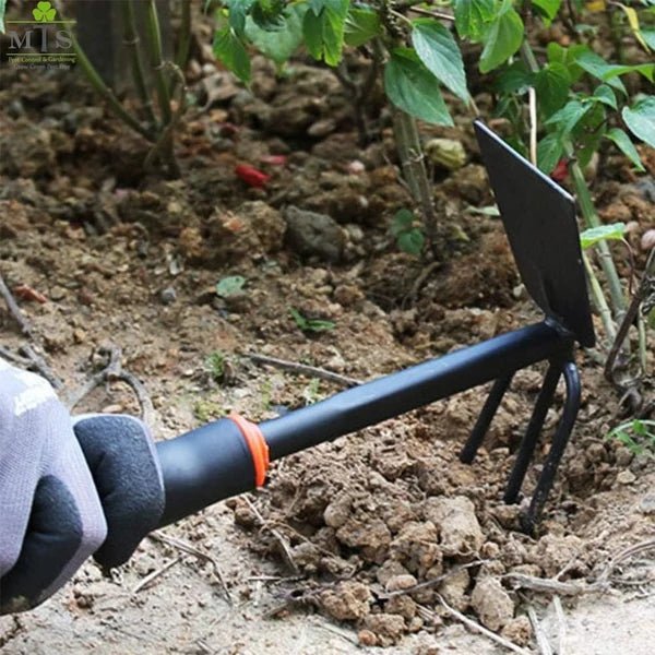 2-in-1 Garden Hoe & Cultivator Tool – Dual Purpose Gardening Tool - Win Bachat