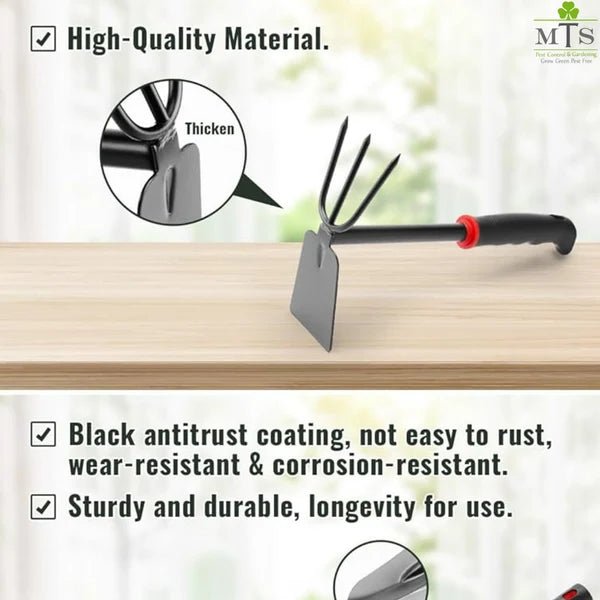 2-in-1 Garden Hoe & Cultivator Tool – Dual Purpose Gardening Tool - Win Bachat