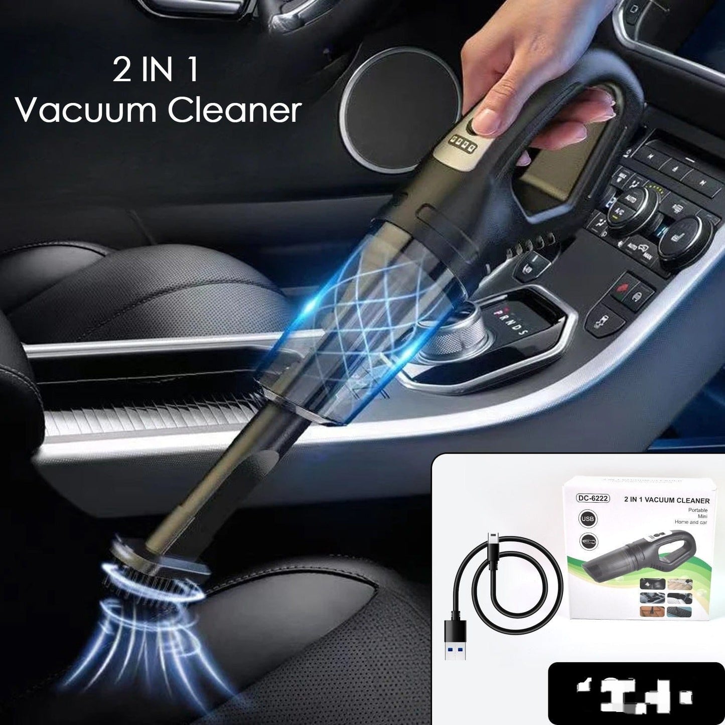 2 IN 1 HANDHELD VACUUM CLEANER - Win Bachat