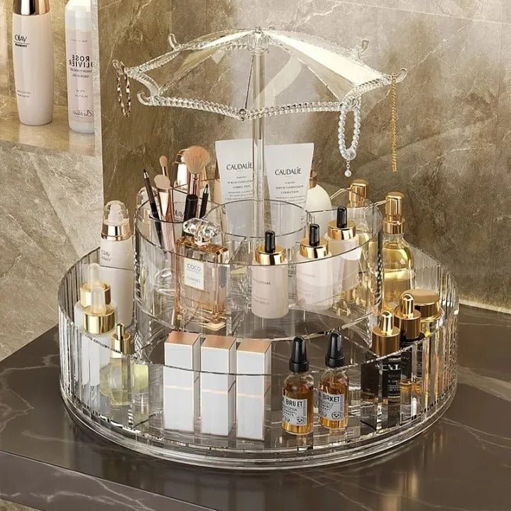 360° ROTATING UMBRELLA COSMETIC ORGANIZER - Win Bachat