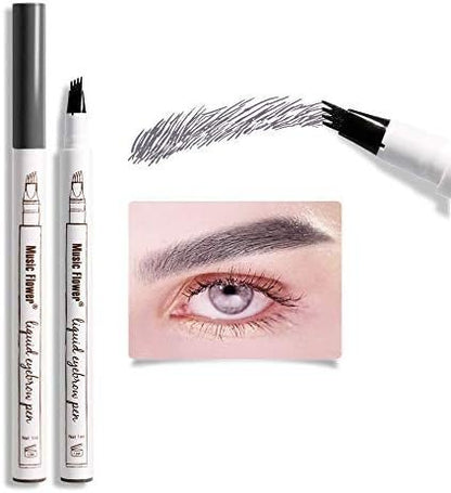 3D Waterproof Microblading Eyebrow Pen 4 Fork Tip Tattoo Pencil - Win Bachat