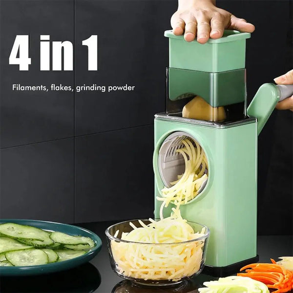 4 In 1 Round Cutter Vegetable Slicer Manual - Win Bachat