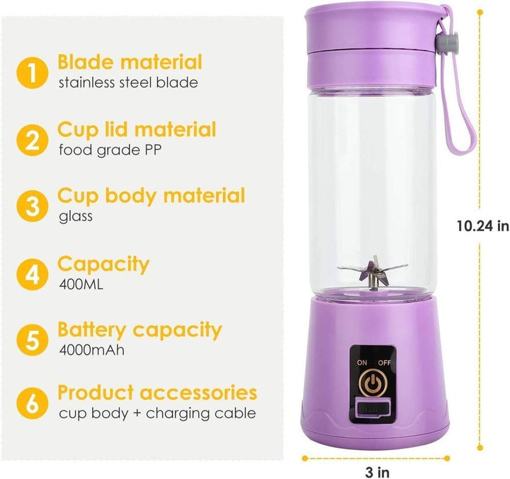 6 blade Usb Juicer - Win Bachat