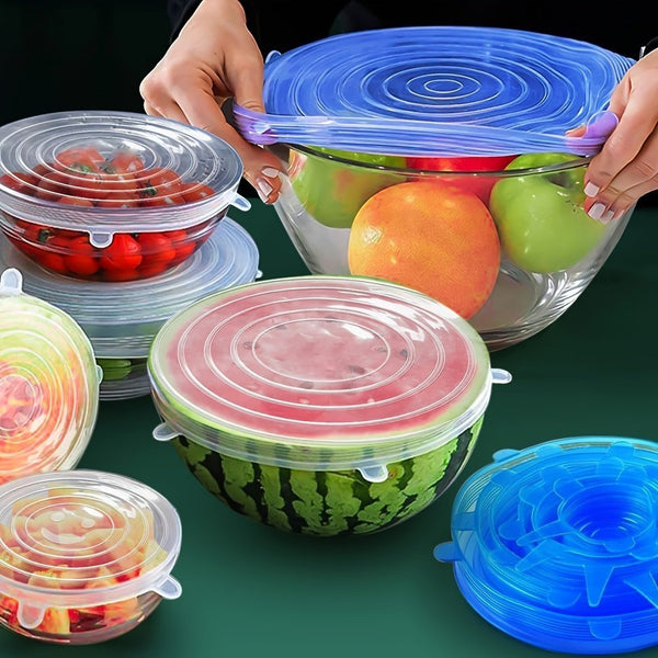 6 pcs Silicone lids - Win Bachat