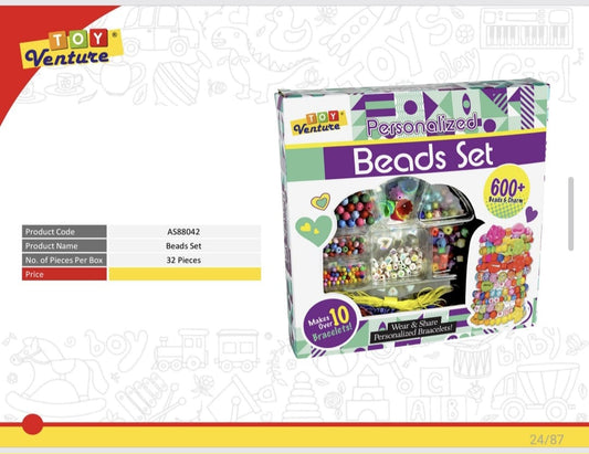600+ Piece Personalized Beads Set - AS88042 - Win Bachat