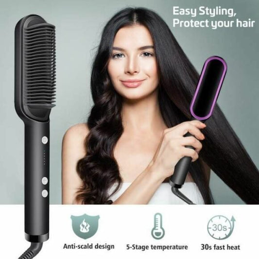 909 Hair Straightener Brush - Win Bachat