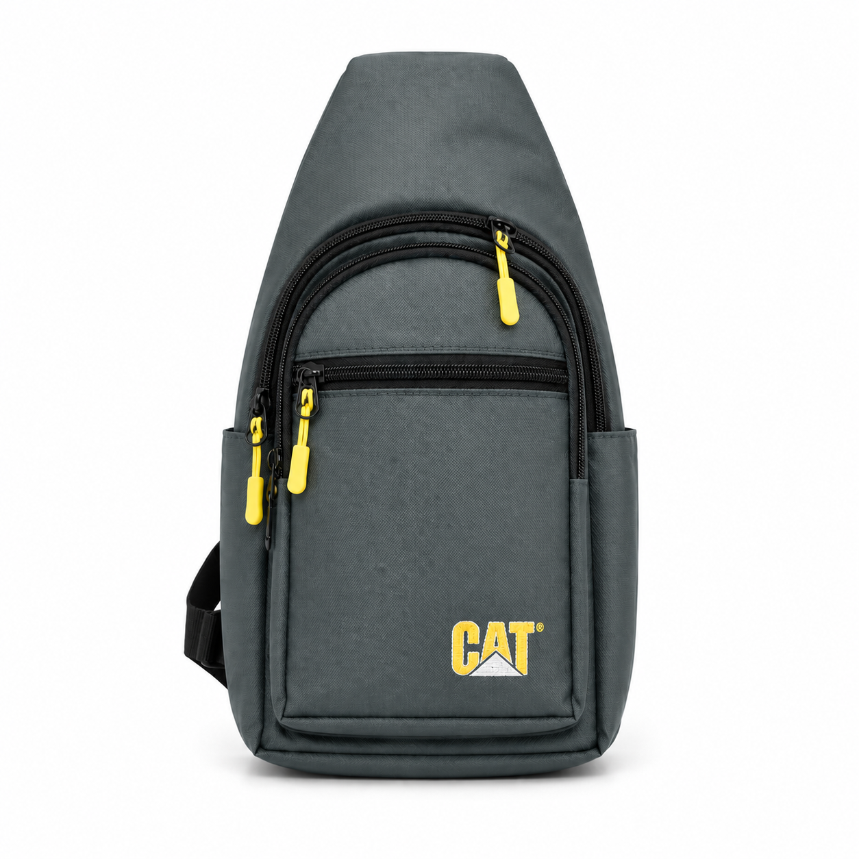 CAT Brand Chest Sling Bag Features A Durable Design Suitable For Travel And Outdoor Activities - Gray