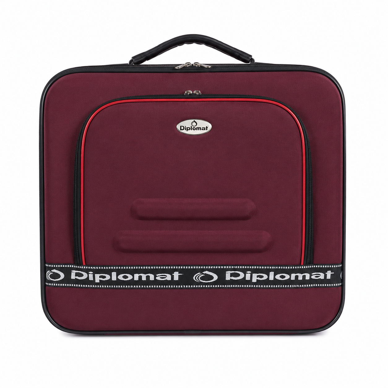 Diplomat Soft - Side Travel Suitcase Is Made Of Lightweight - Maroon