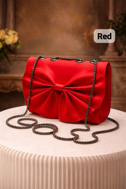 ELEGANT BOW STYLE LADIES HANDBAG - HB018-1