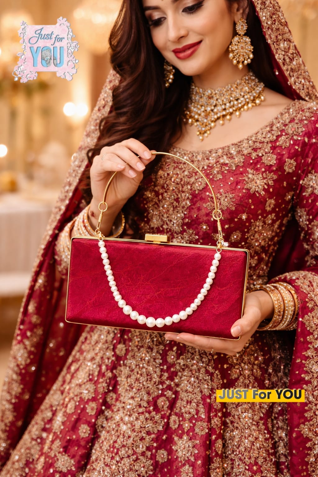 FANCY CLUTCHES FOR WOMEN BEST FOR WEDDING FUNCTIONS - HB008-2