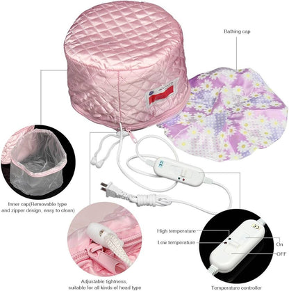 Hair Care Thermal Head Spa Cap Treatment With Beauty Steamer