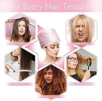 Hair Care Thermal Head Spa Cap Treatment With Beauty Steamer