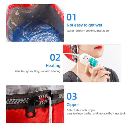 Hair Care Thermal Head Spa Cap Treatment With Beauty Steamer
