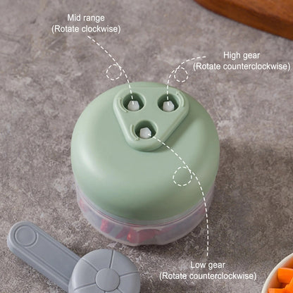 Hand Pulled Manual Chopper With 3 Speed Transmission