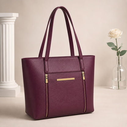LEATHER BAG PERFECT FOR UNIVERSITY, OFFICE, SHOPPING - HB011 - 4